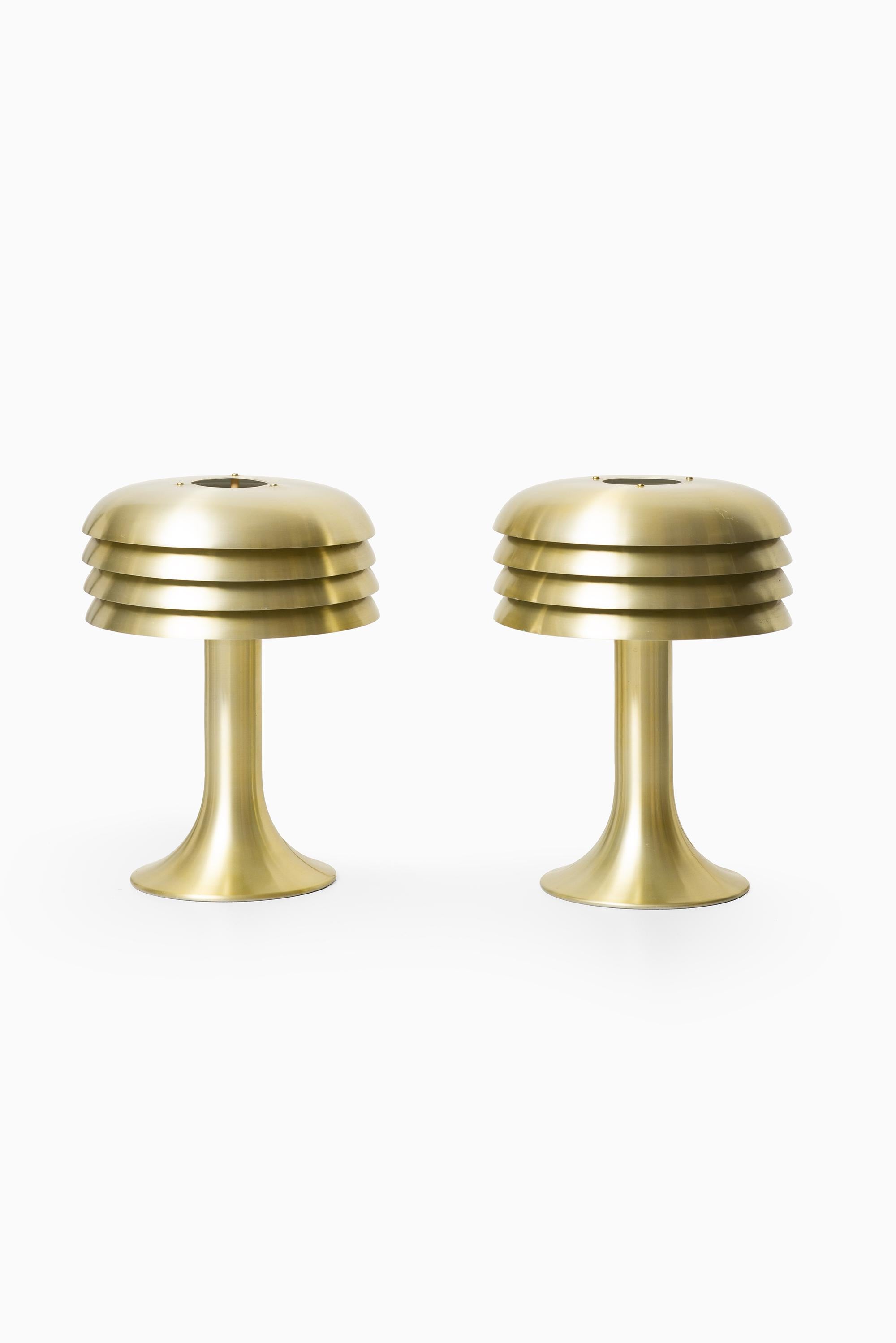 Pair of table lamps model BN-26 designed by Hans-Agne Jakobsson. Produced by Hans-Agne Jakobsson AB in Markaryd, Sweden.