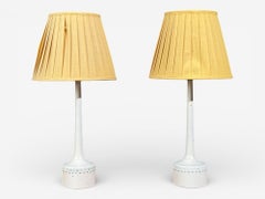 Hans-Agne Jakobsson, Table Lamps, Painted Wood, Sweden, 1950s