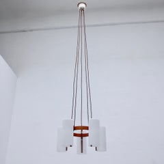 Hans-Agne Jakobsson Teak Pendant Chandeliers
