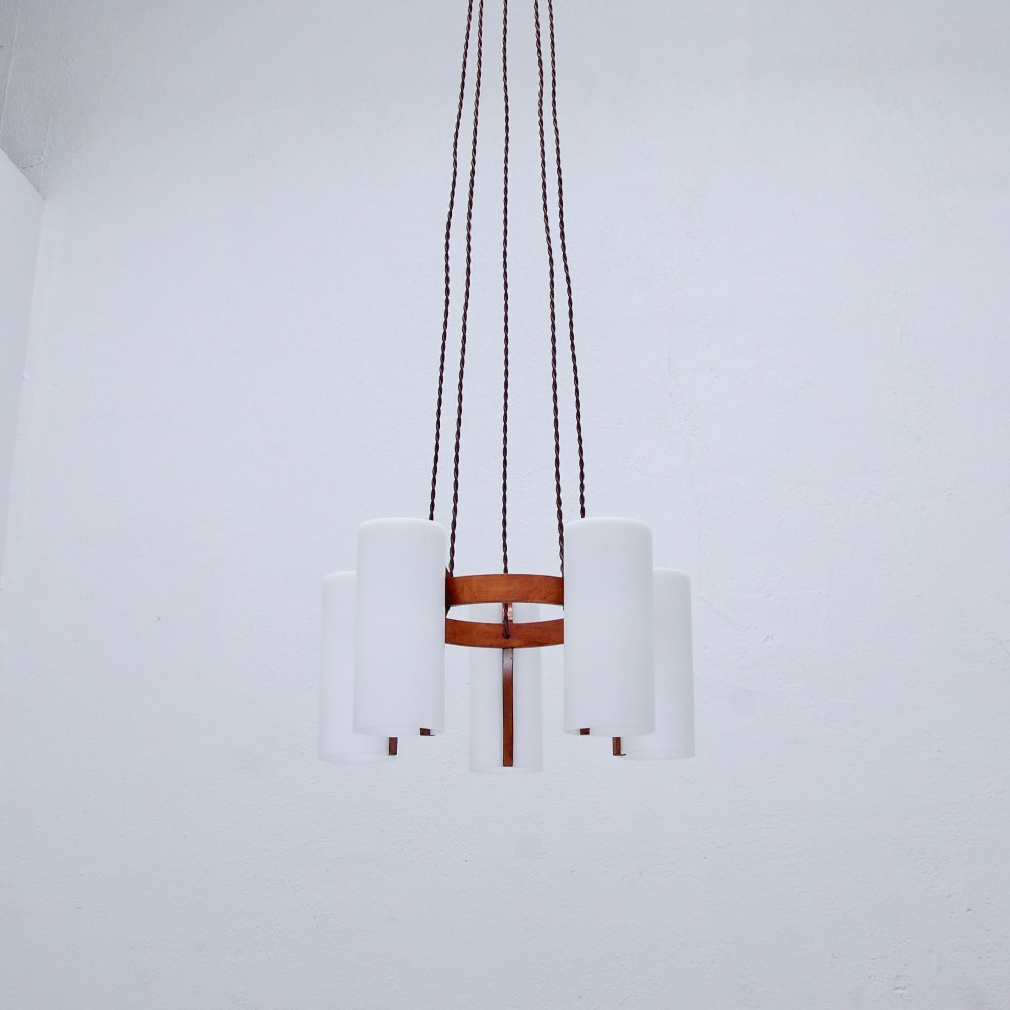 Lampadari a sospensione in teak di Hans-Agne Jakobsson In condizioni buone in vendita a Los Angeles, CA
