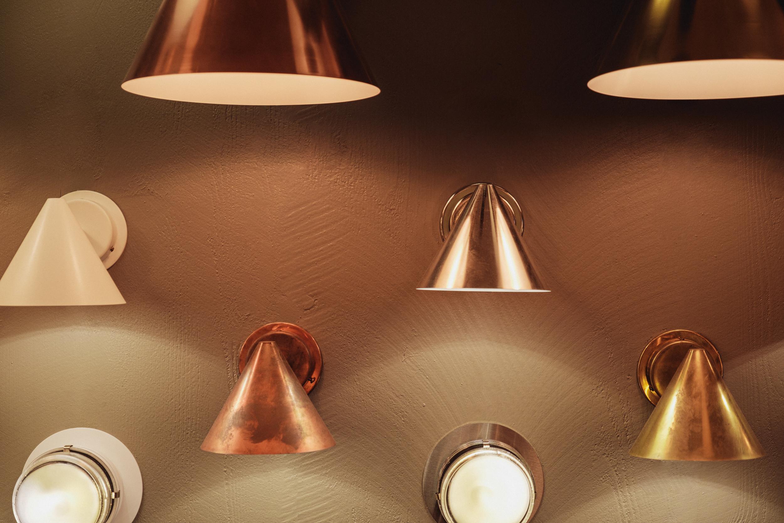 Hans-Agne Jakobsson 'Tratten' Sconce da esterno in rame lucido in vendita 4