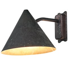 Hans-Agne Jakobsson 'Tratten' Copper Wall Light