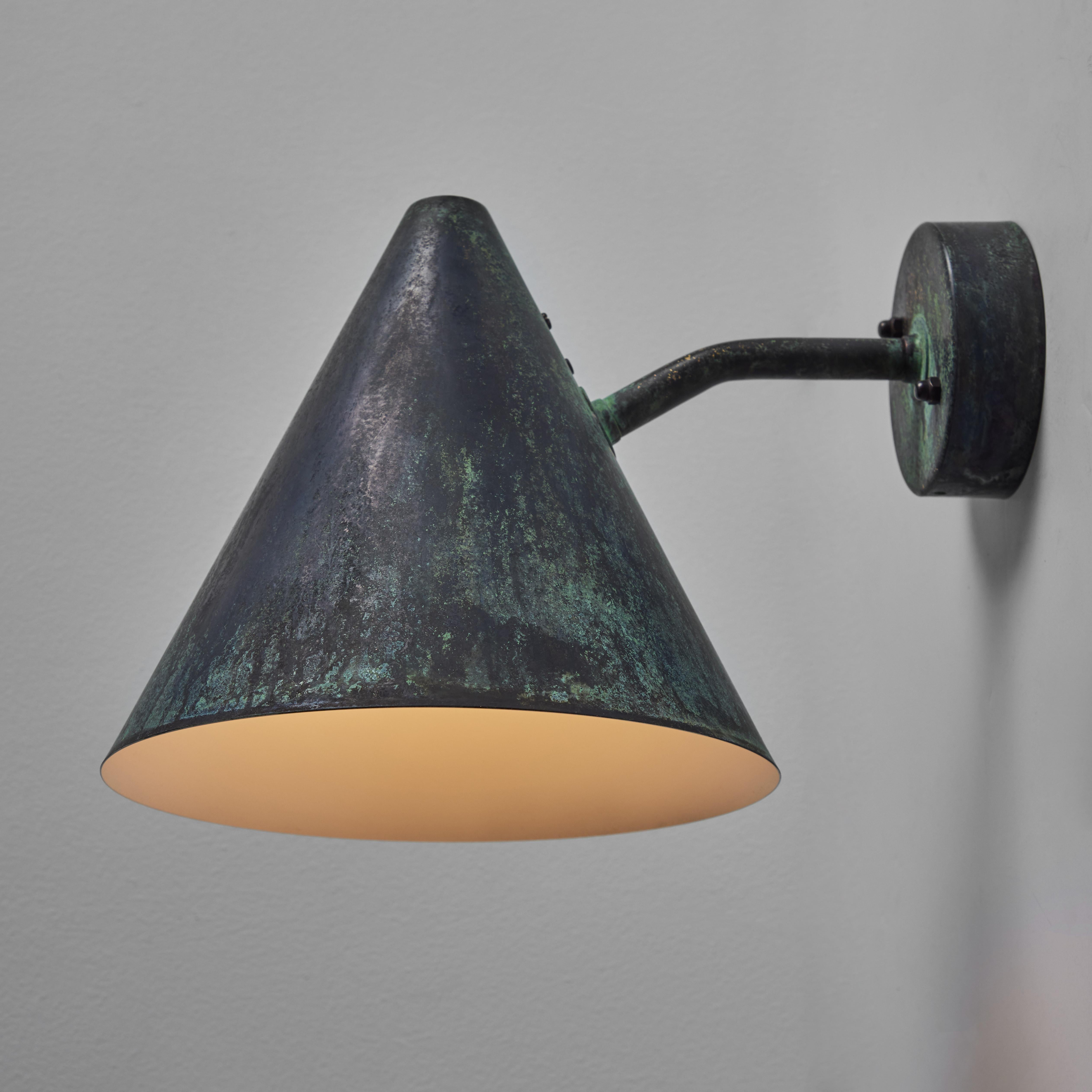Hans-Agne Jakobsson 'Tratten' Darkly Patinated Outdoor Sconce For Sale 2