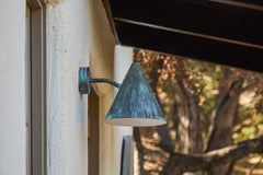 Hans-Agne Jakobsson 'Tratten' Darkly Patinated Outdoor Sconce
