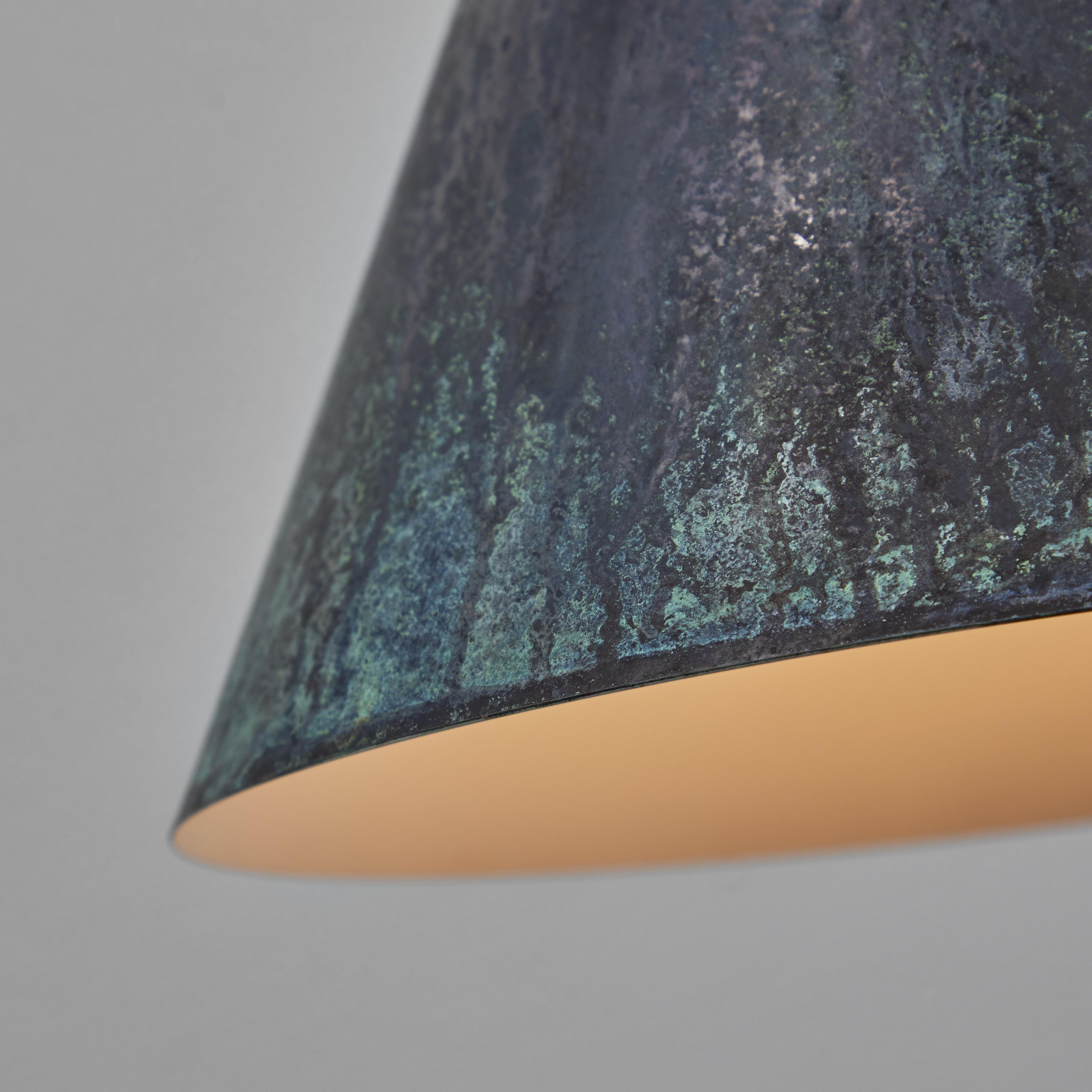 Swedish Hans-Agne Jakobsson 'Tratten' Darkly Patinated Outdoor Sconce For Sale
