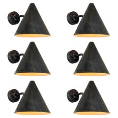 Hans-Agne Jakobsson 'Tratten' Darkly Patinated Outdoor Sconce