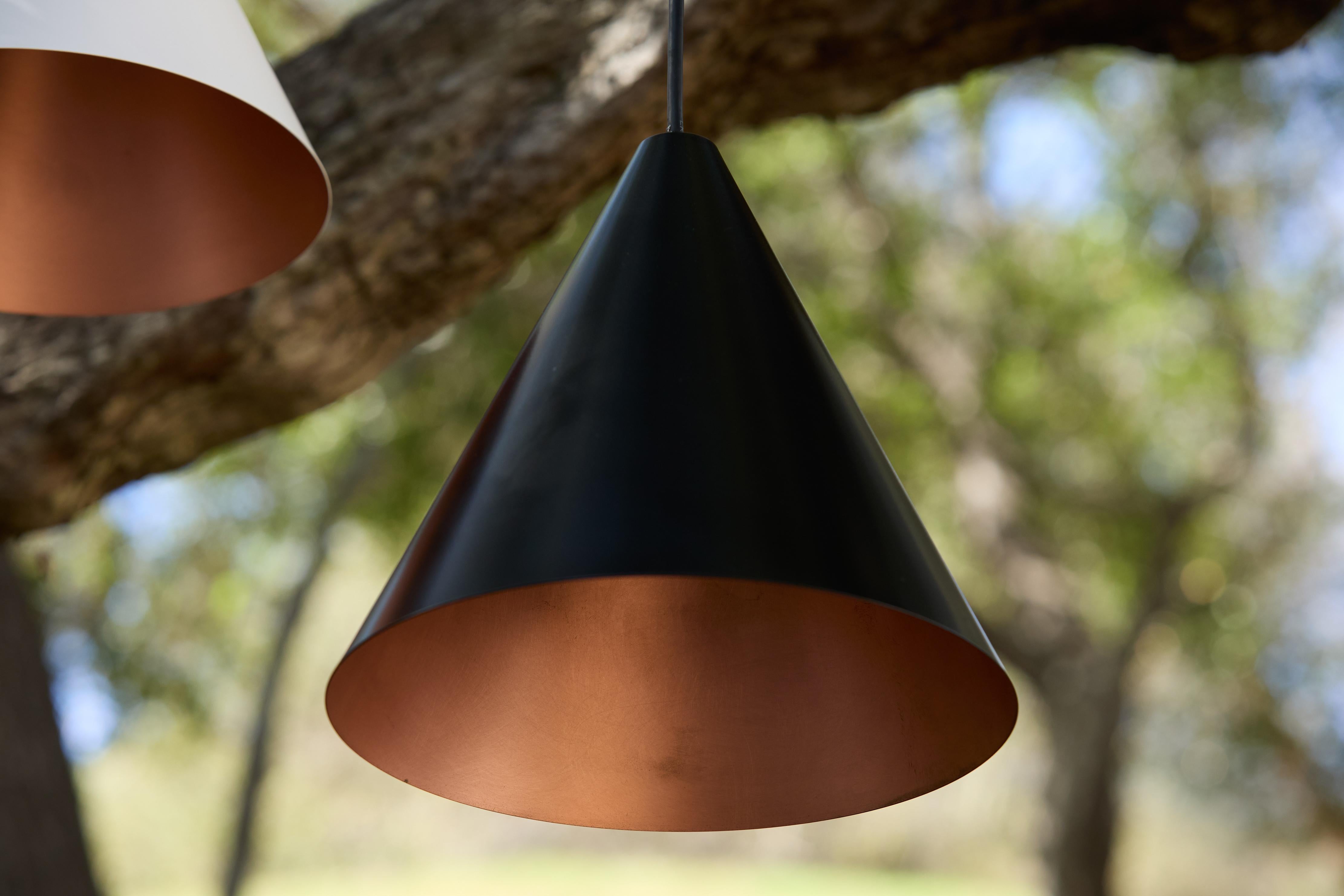 Hans-Agne Jakobsson 'Tratten' Outdoor Pendant in Black For Sale 2