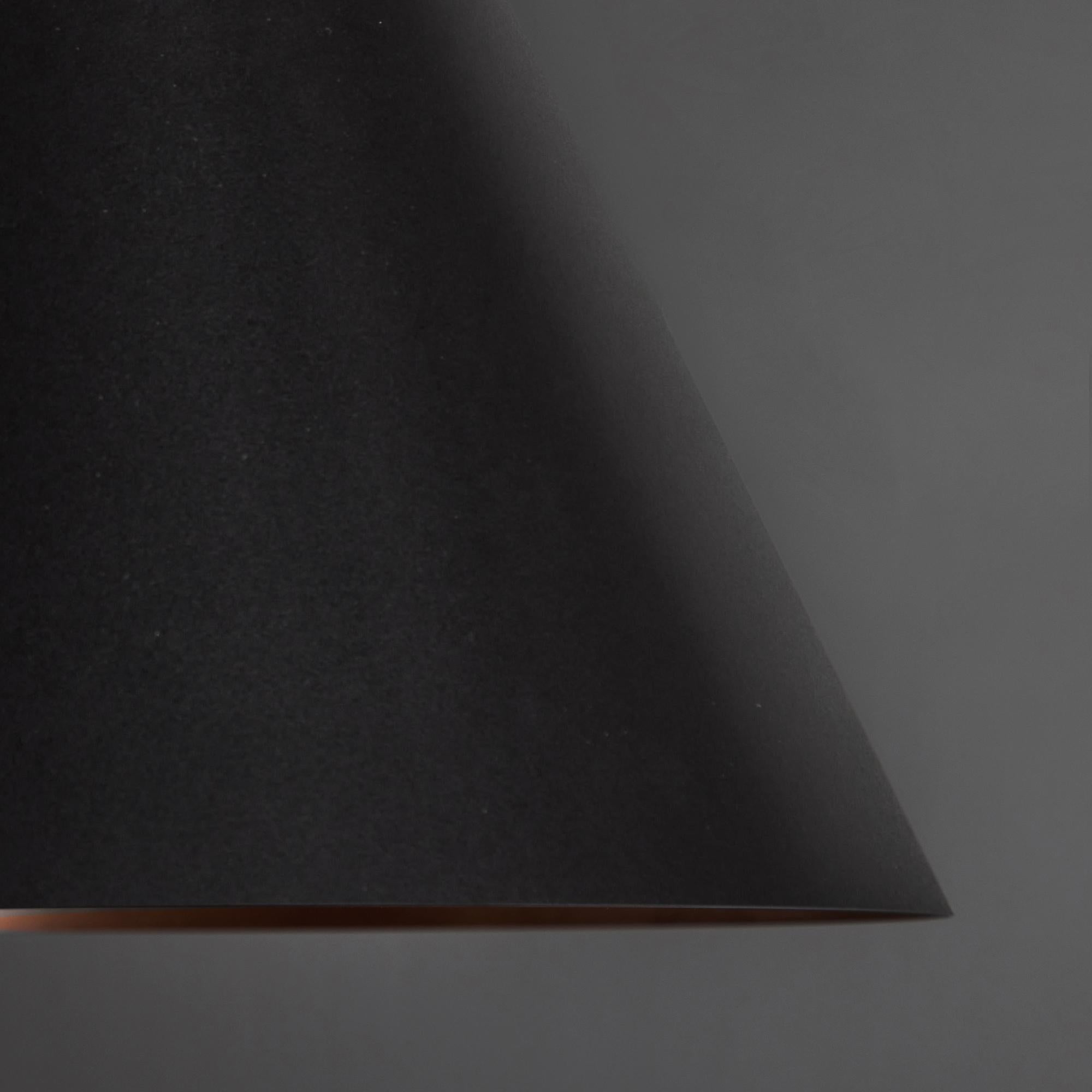 Painted Hans-Agne Jakobsson 'Tratten' Outdoor Pendant in Black For Sale