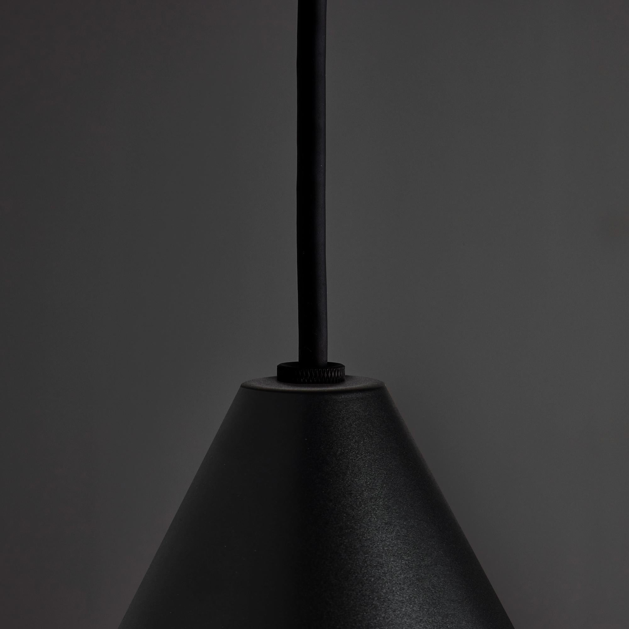 Hans-Agne Jakobsson 'Tratten' Outdoor Pendant in Black In New Condition For Sale In Glendale, CA