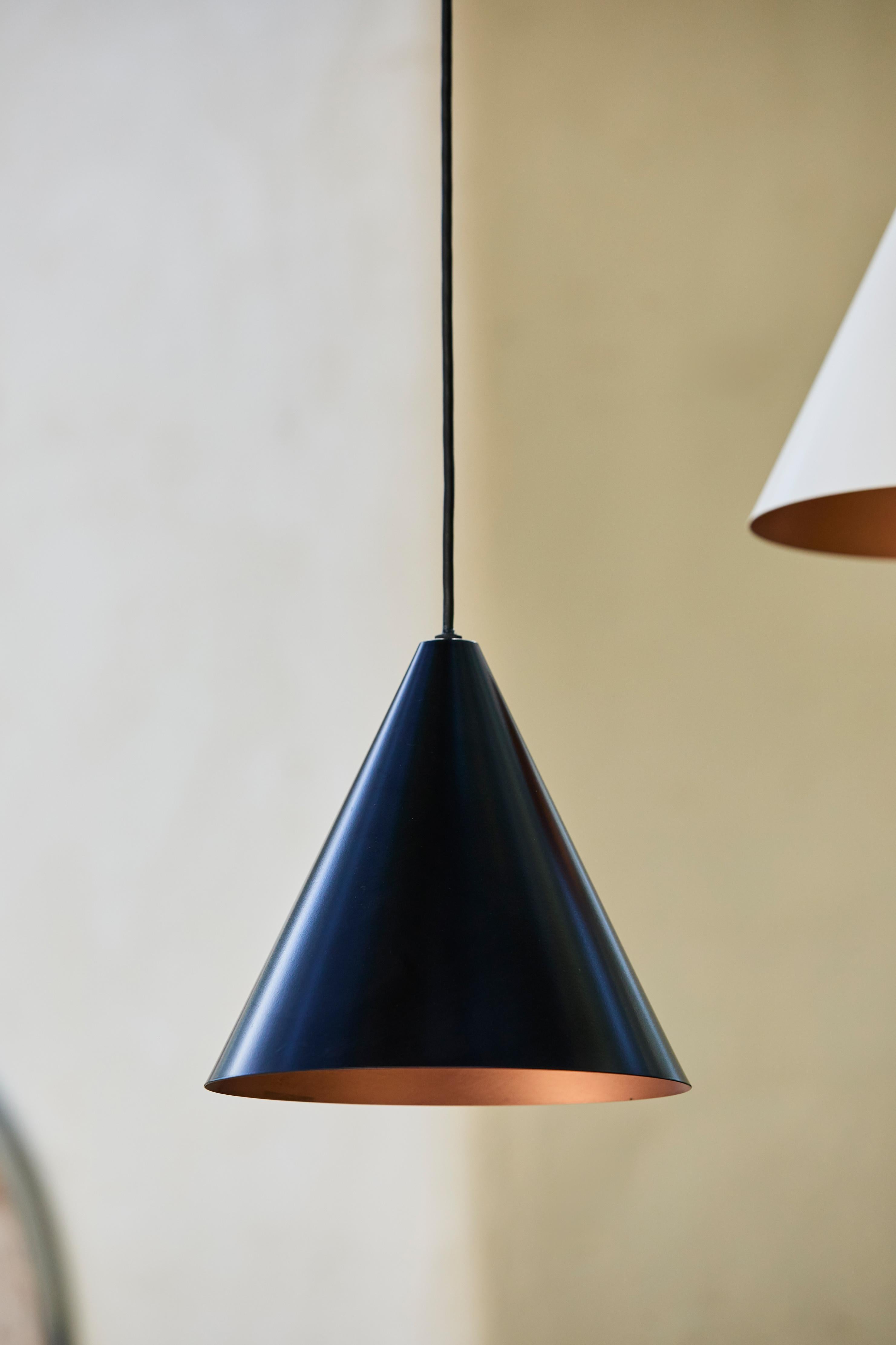 Metal Hans-Agne Jakobsson 'Tratten' Outdoor Pendant in Black For Sale