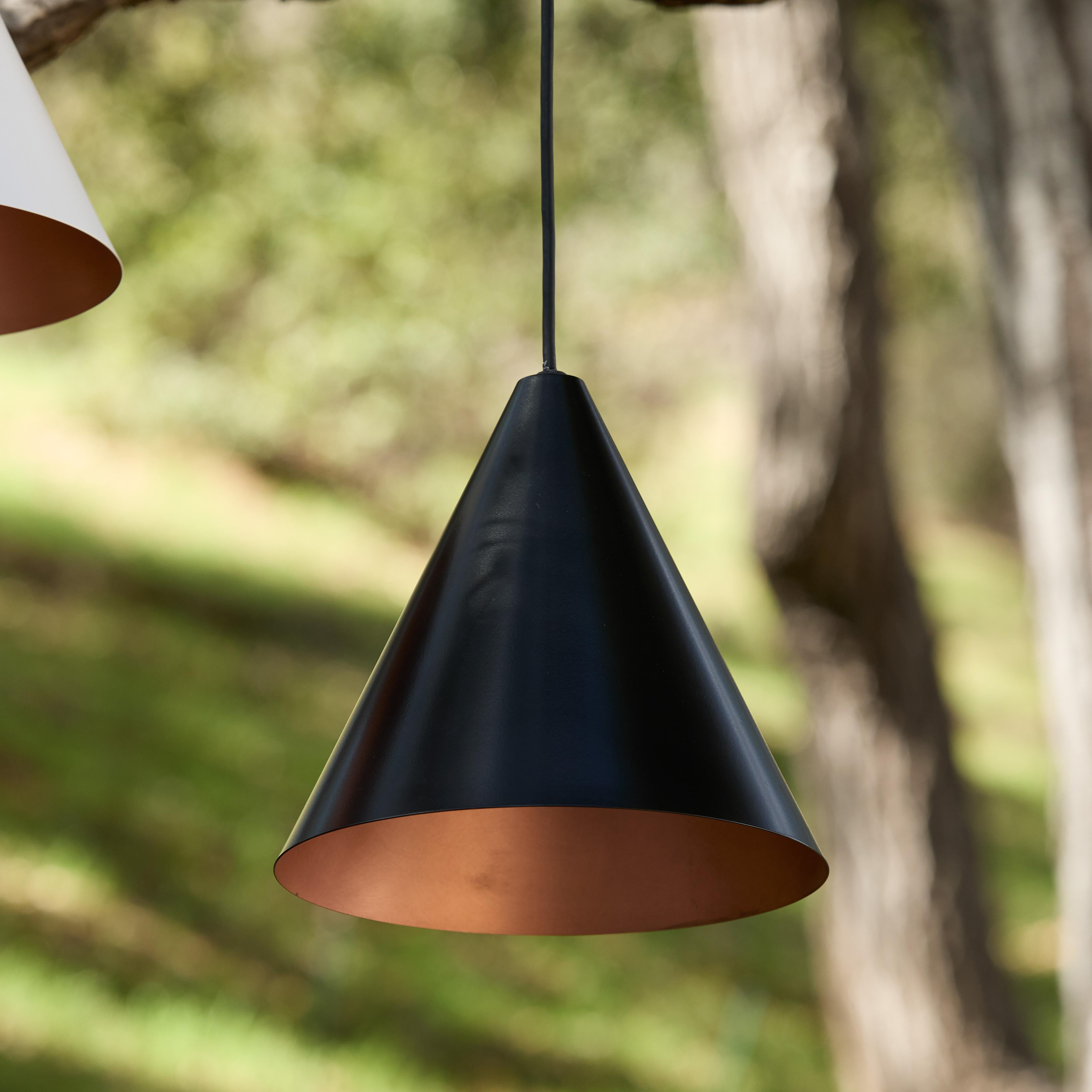 Hans-Agne Jakobsson 'Tratten' Outdoor Pendant in Black For Sale 1