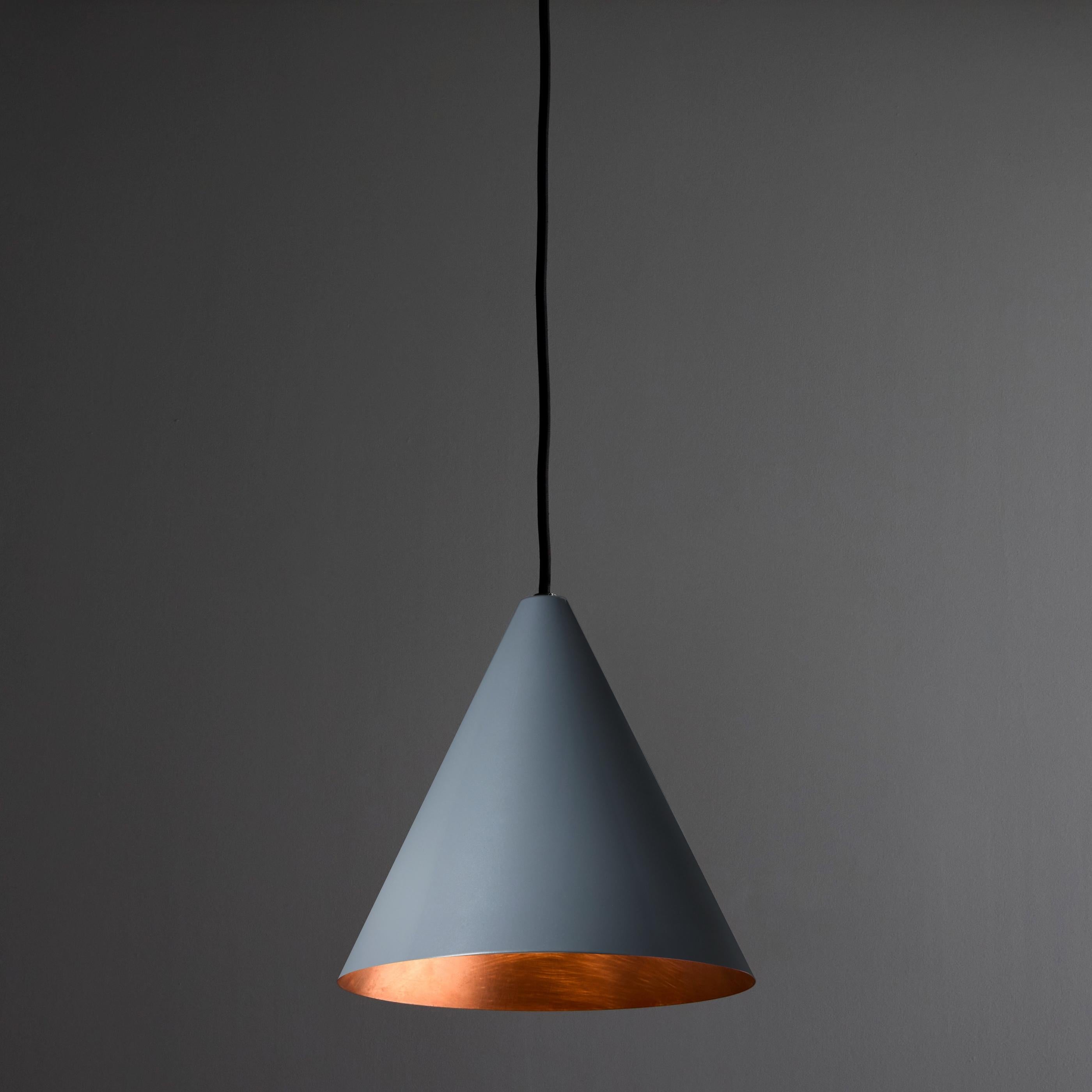Painted Hans-Agne Jakobsson 'Tratten' Outdoor Pendant in Silver For Sale