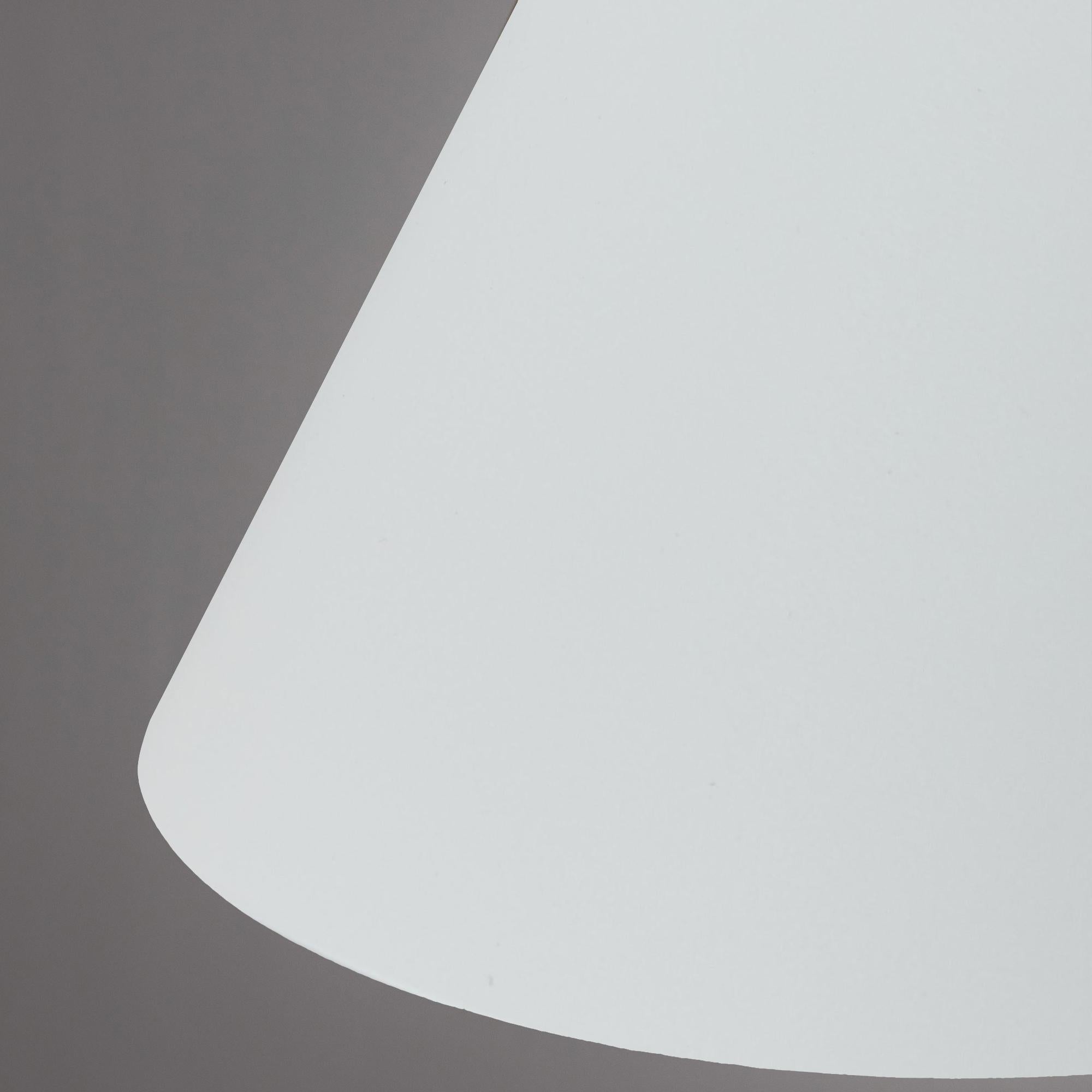 Swedish Hans-Agne Jakobsson 'Tratten' Outdoor Pendant in White For Sale