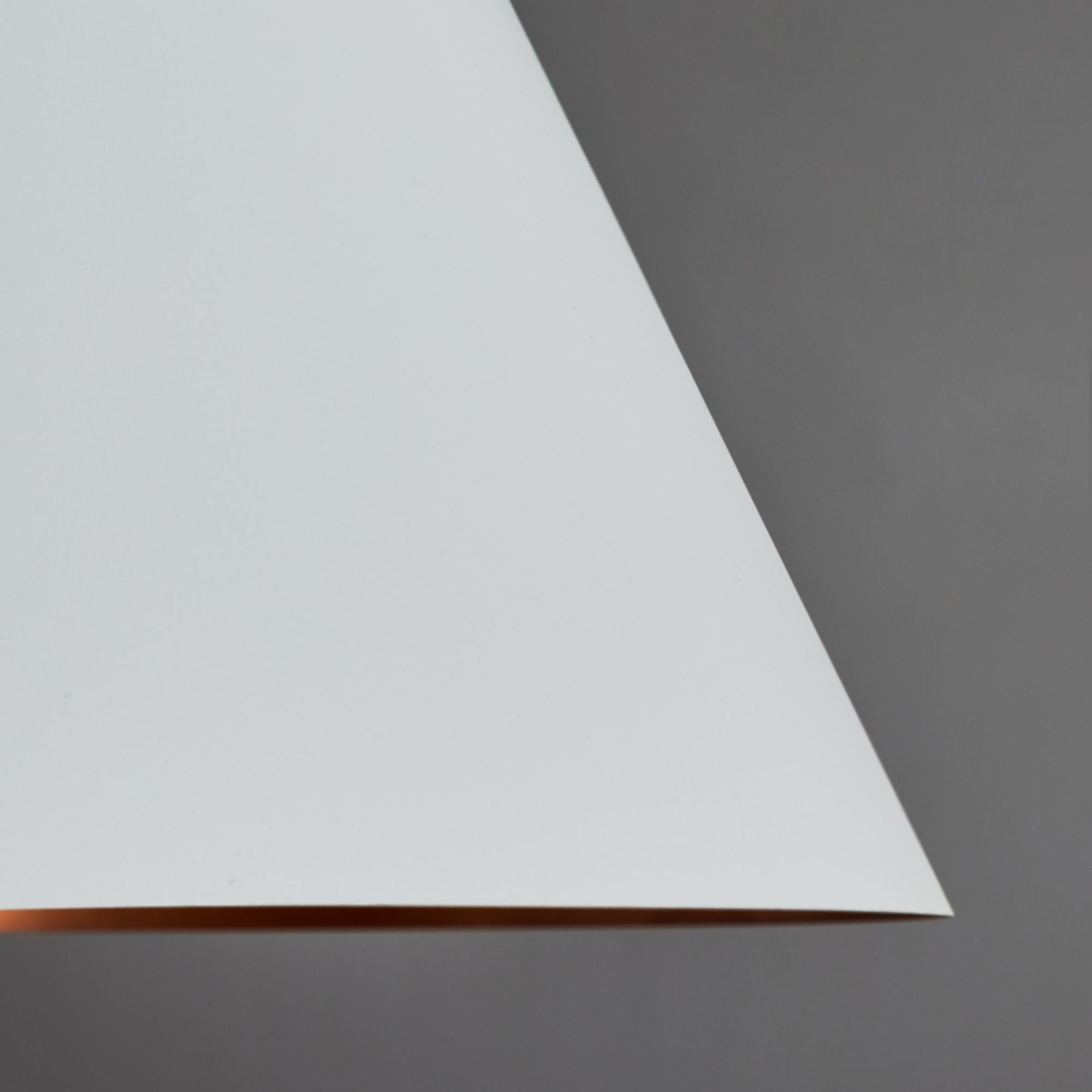 Painted Hans-Agne Jakobsson 'Tratten' Outdoor Pendant in White For Sale