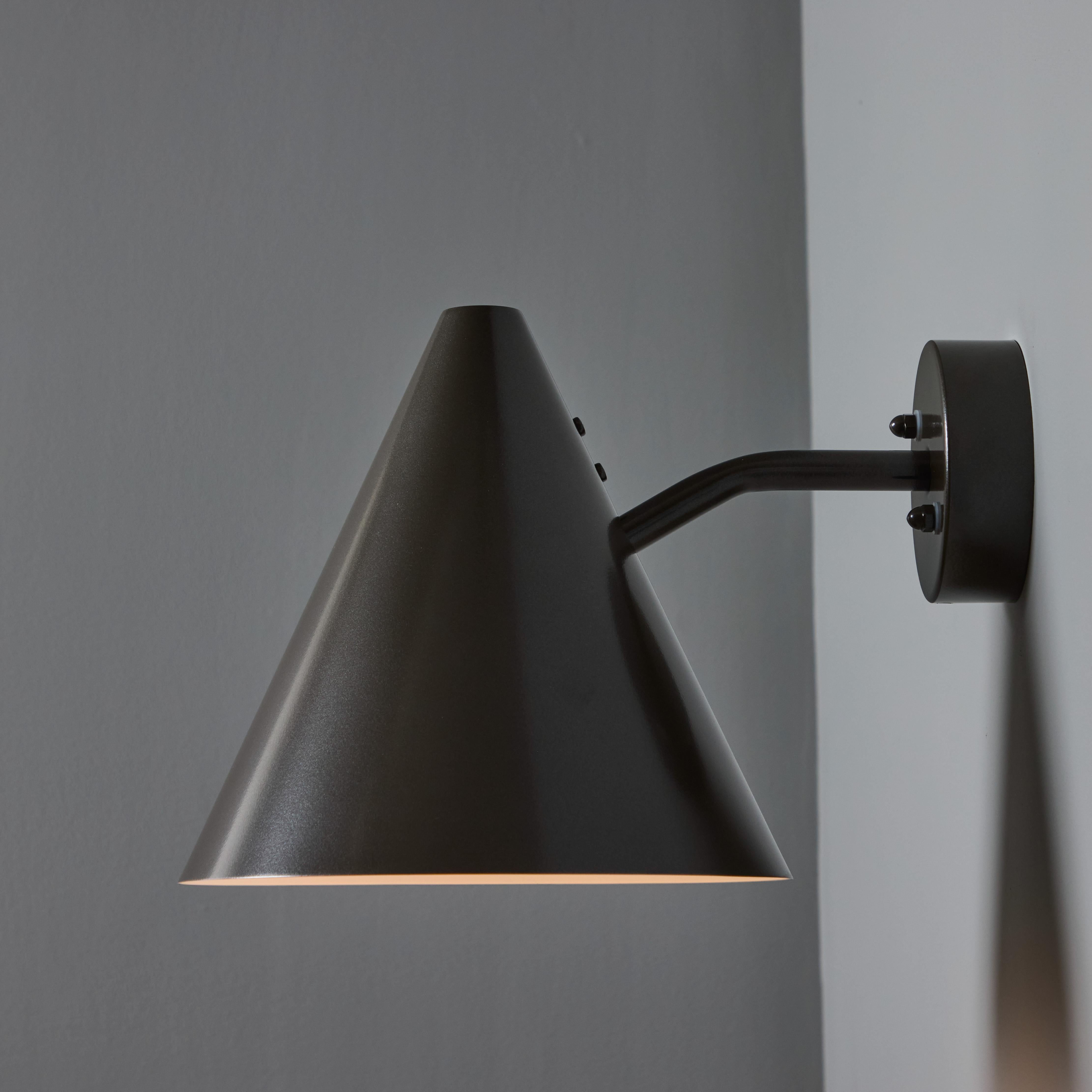 Hans-Agne Jakobsson 'Tratten' Outdoor Sconce in Painted Bronze For Sale 3