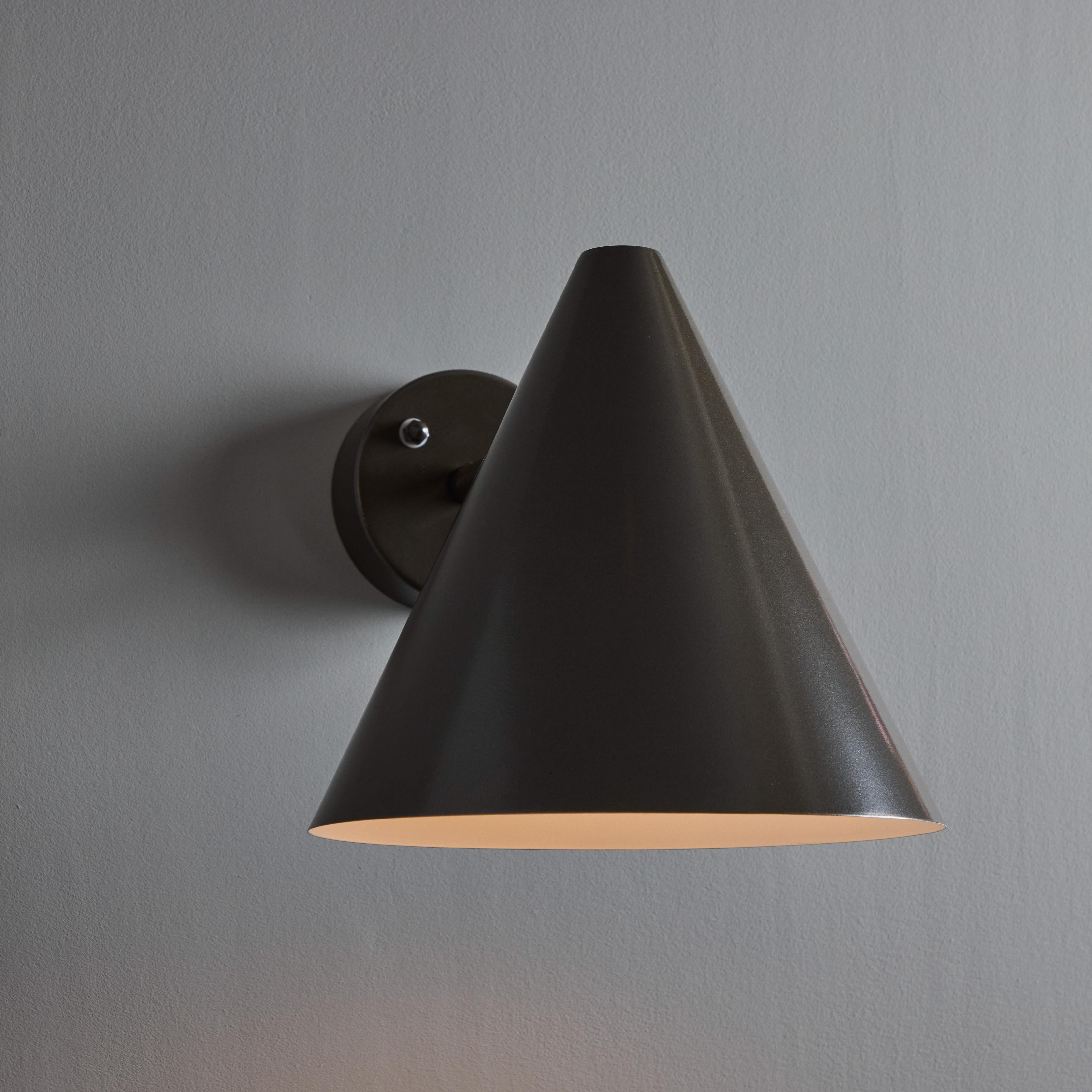 Contemporary Hans-Agne Jakobsson 'Tratten' Outdoor Sconce in Painted Bronze For Sale