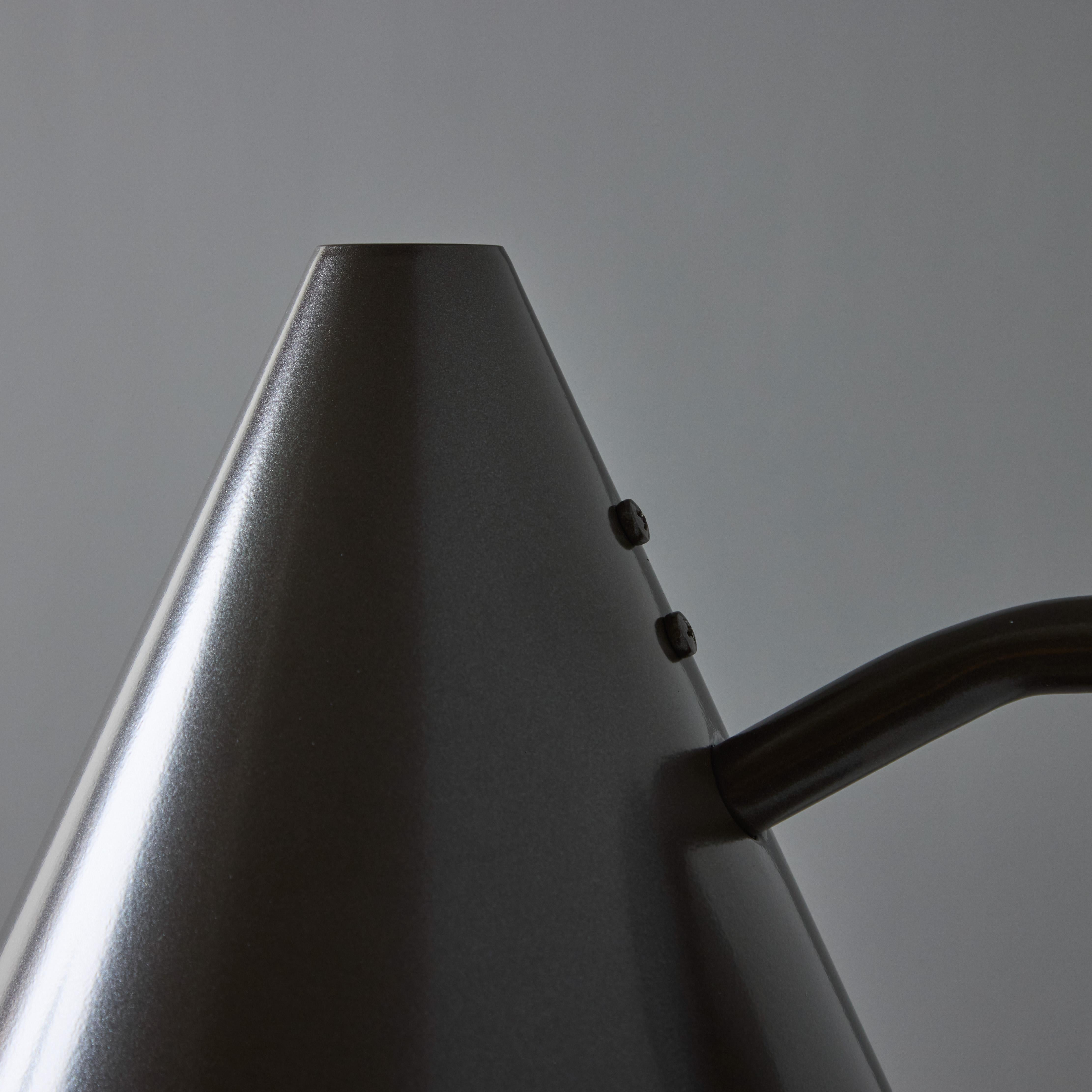 Metal Hans-Agne Jakobsson 'Tratten' Outdoor Sconce in Painted Bronze For Sale