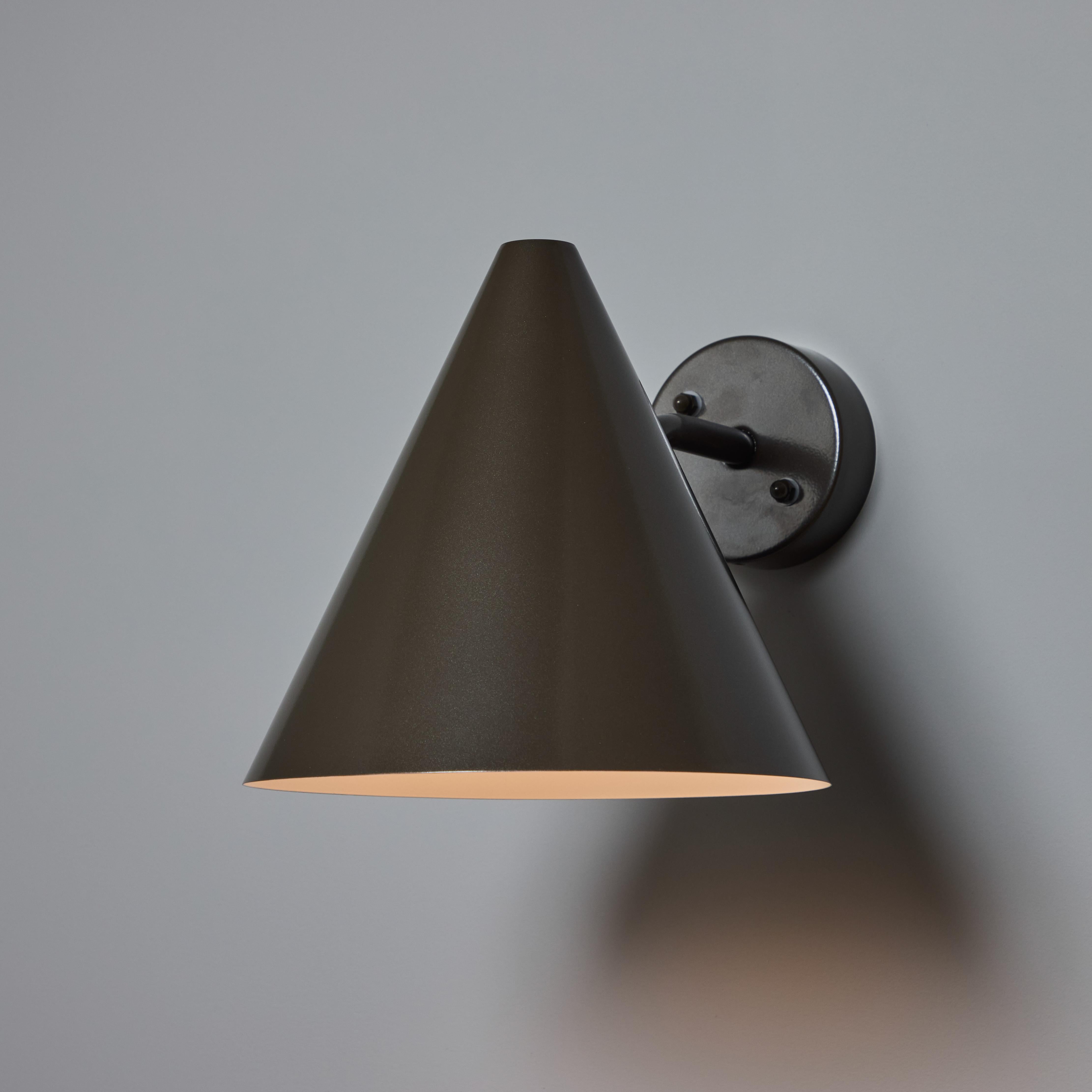 Hans-Agne Jakobsson 'Tratten' Outdoor Sconce in Painted Bronze For Sale 2