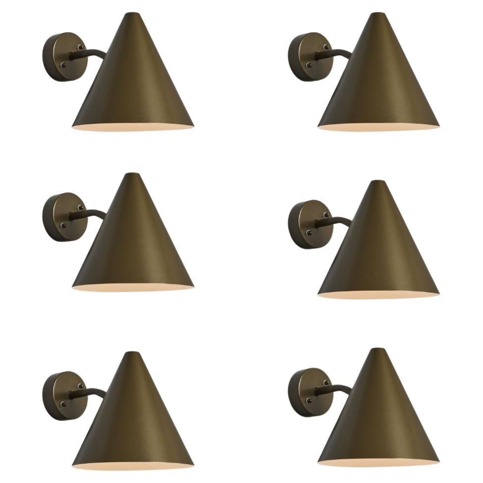Hans-Agne Jakobsson 'Tratten' Outdoor Sconce in Painted Brown