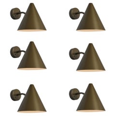 Hans-Agne Jakobsson 'Tratten' Outdoor Sconce in Painted Brown