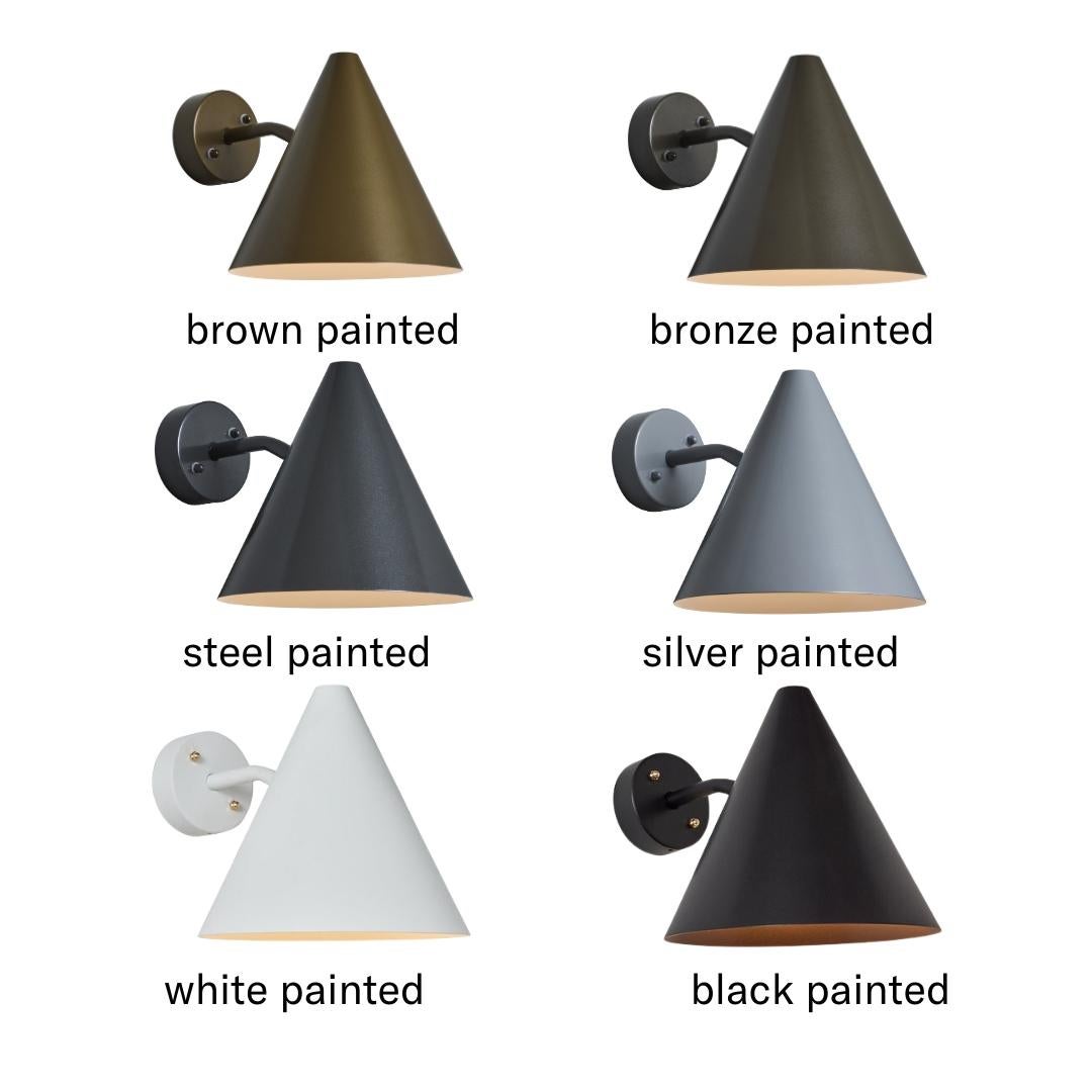 Hans-Agne Jakobsson 'Tratten' Outdoor Sconce in Painted Steel For Sale 3