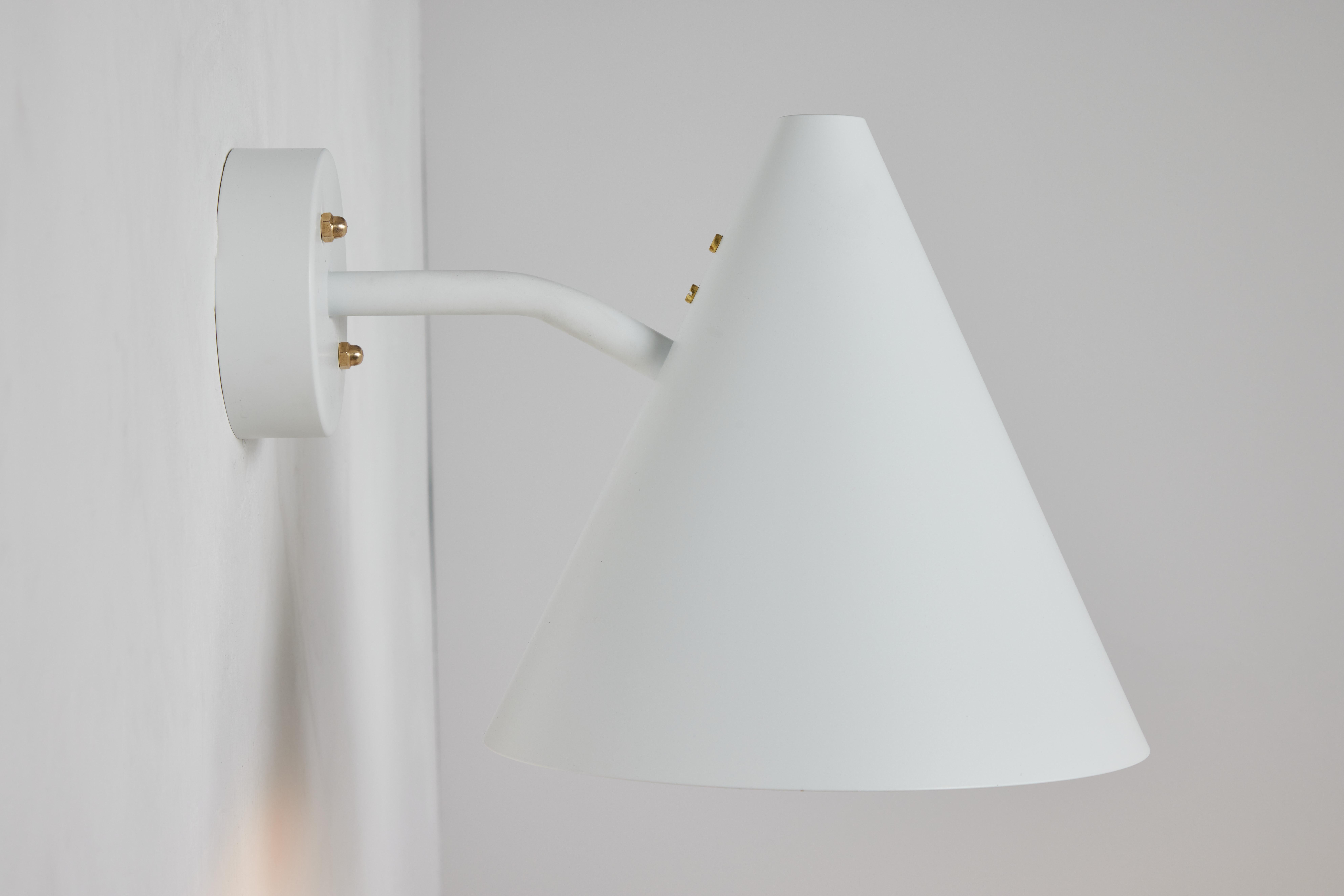 Contemporary Hans-Agne Jakobsson 'Tratten' Outdoor Sconce in White For Sale