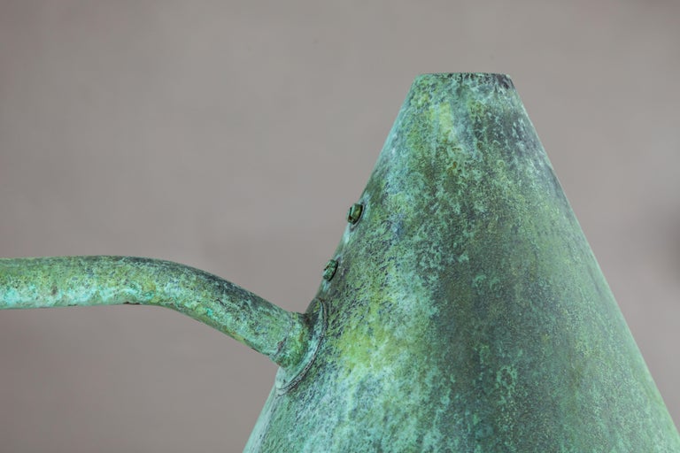 Hans-Agne Jakobsson 'Tratten' Verdigris Patinated Outdoor Sconce For Sale 8