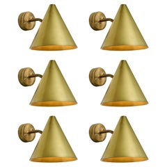 Hans-Agne Jakobsson 'Tratten' Raw Brass Outdoor Sconce