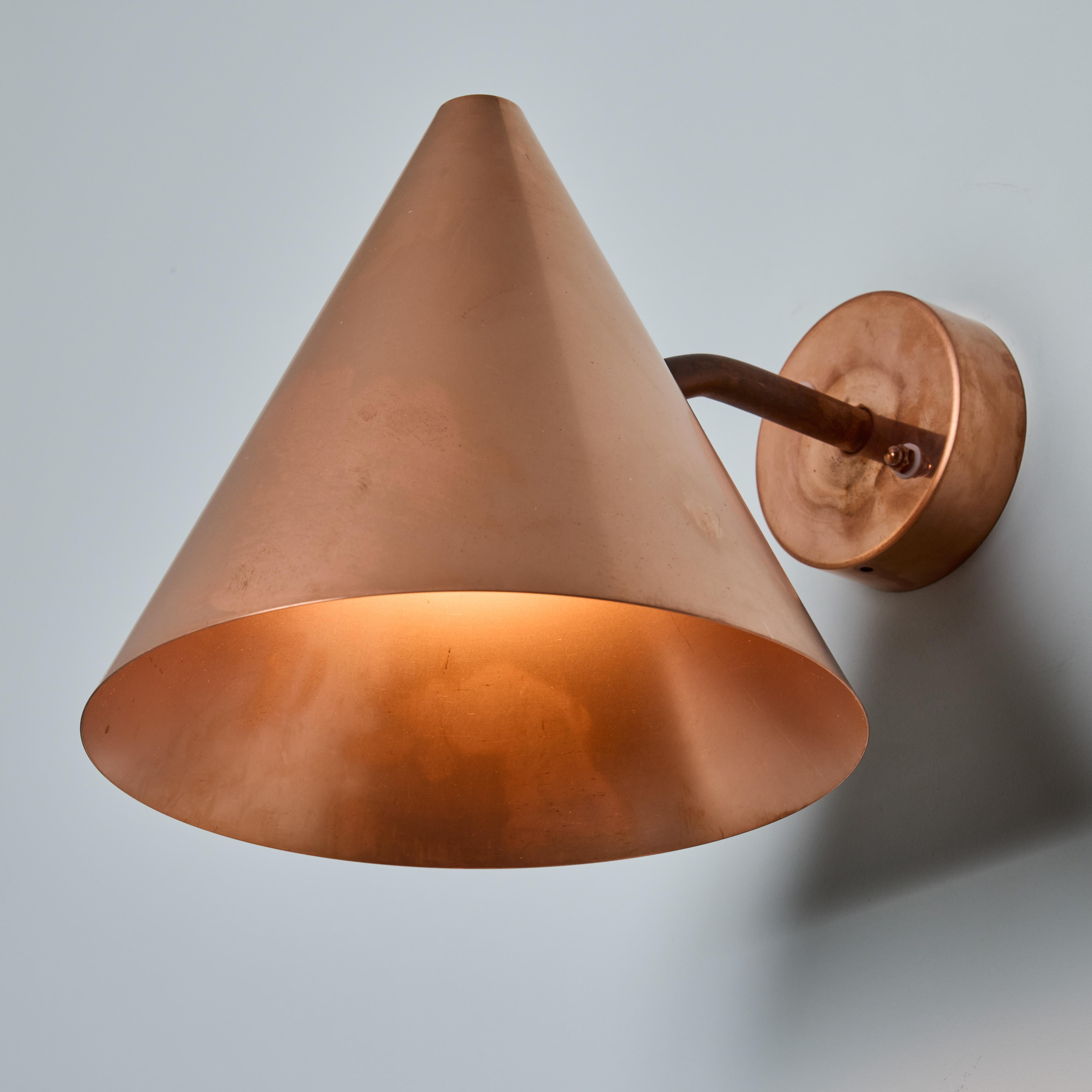 Hans-Agne Jakobsson 'Tratten' Raw Copper Outdoor Sconce in vendita 6