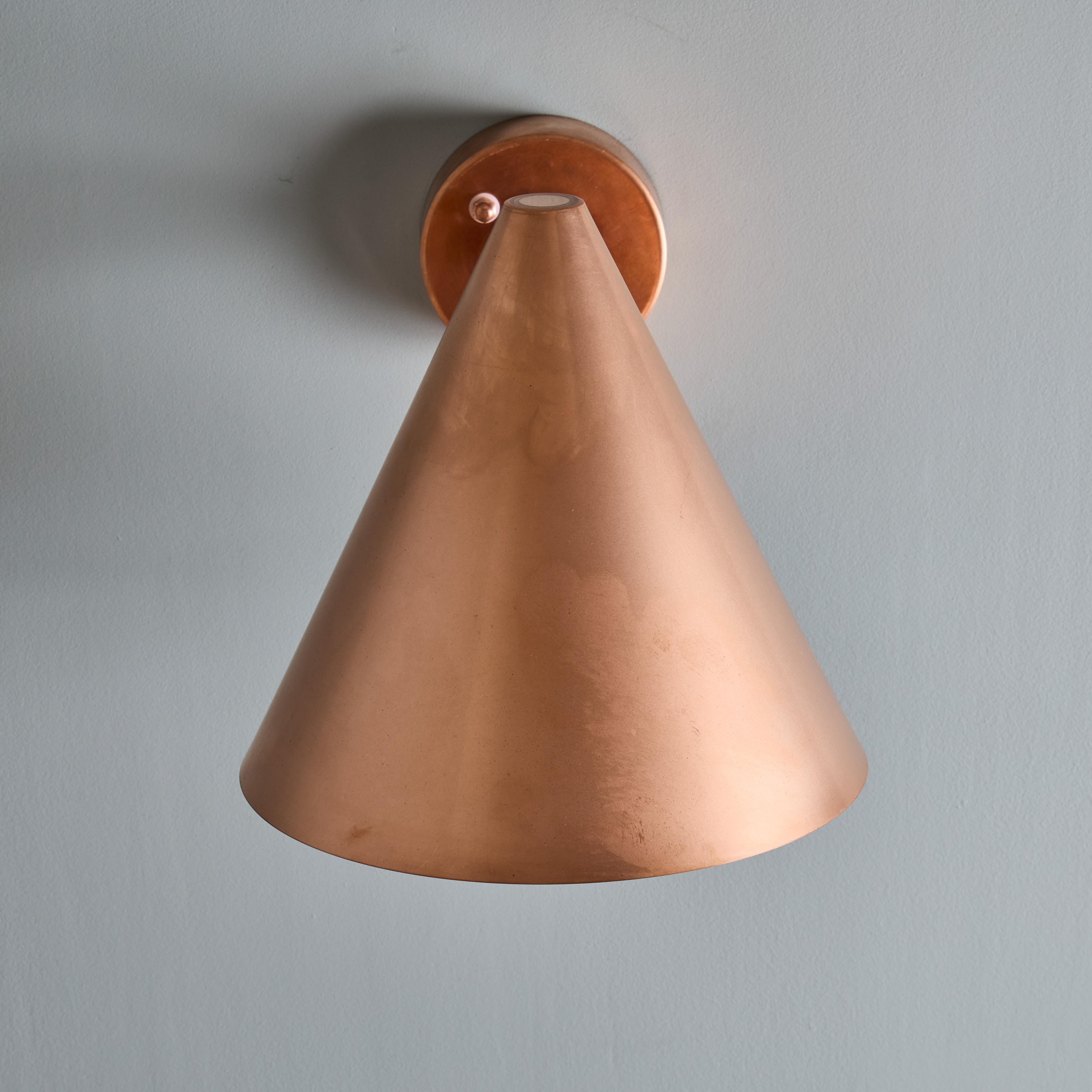Hans-Agne Jakobsson 'Tratten' Raw Copper Outdoor Sconce in vendita 7