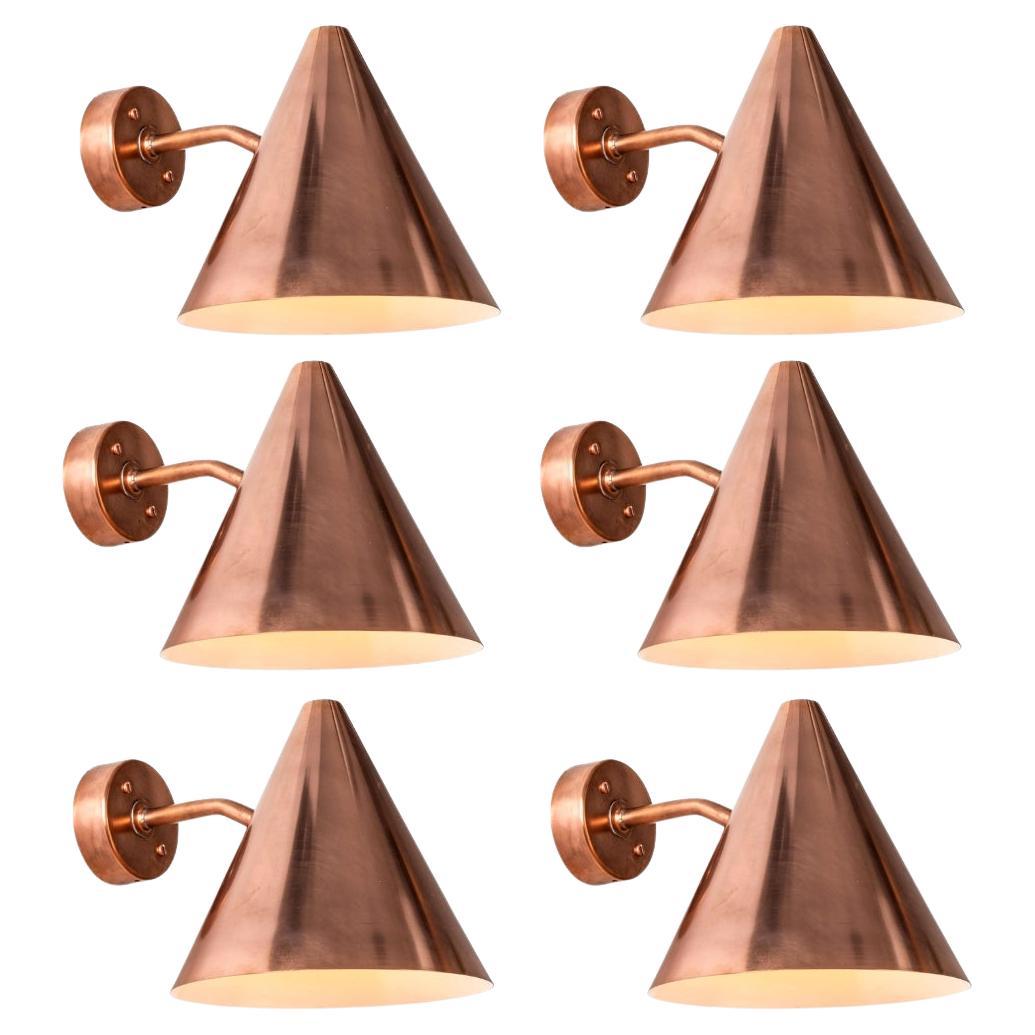 Hans-Agne Jakobsson 'Tratten' Polished Copper Outdoor Sconce
