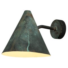 Vintage Hans-Agne Jakobsson 'Tratten' Wall Light in Patinated Copper 