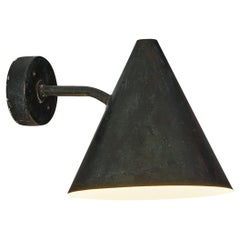 Retro Hans-Agne Jakobsson 'Tratten' Wall Light in Patinated Copper 