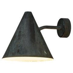 Antique Hans-Agne Jakobsson 'Tratten' Wall Light in Patinated Copper 