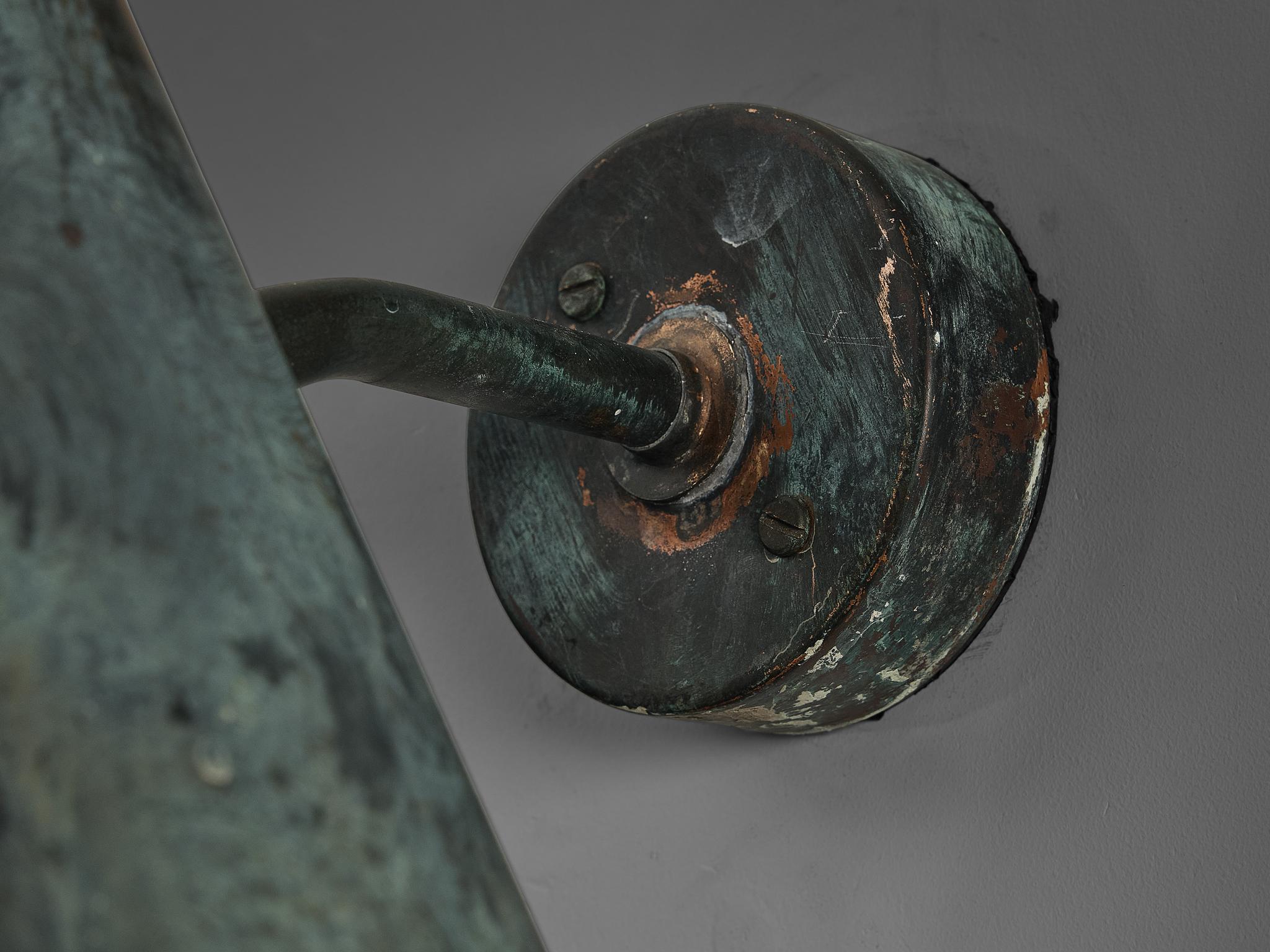  Hans-Agne Jakobsson 'Tratten' Wall Lights in Patinated Copper  4