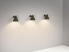 Hans-Agne Jakobsson 'Tratten' Wall Lights in Patinated Copper
