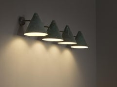Hans-Agne Jakobsson 'Tratten' Wall Lights in Patinated Copper
