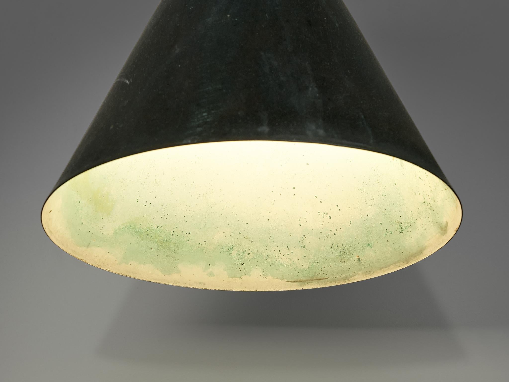 Hans-Agne Jakobsson 'Tratten' Wall Lights in Patinated Copper 1