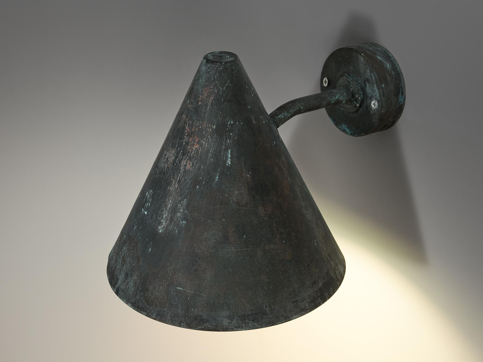  Hans-Agne Jakobsson 'Tratten' Wall Lights in Patinated Copper  1