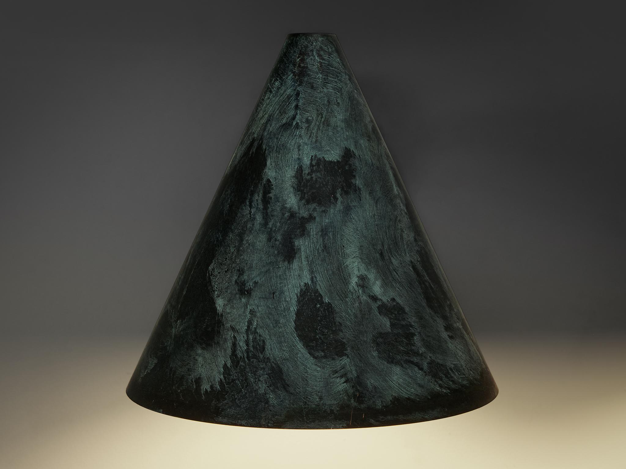 Hans-Agne Jakobsson 'Tratten' Wall Lights in Patinated Copper  2