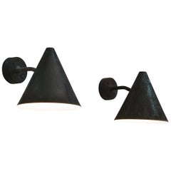 Hans-Agne Jakobsson 'Tratten' Wall Lights in Patinated Copper