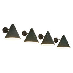 Hans-Agne Jakobsson 'Tratten' Wall Lights in Patinated Copper