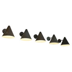Hans-Agne Jakobsson 'Tratten' Wall Lights in Patinated Copper