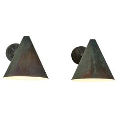 Hans-Agne Jakobsson 'Tratten' Wall Lights in Patinated Copper 