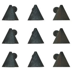 Hans-Agne Jakobsson 'Tratten' Wall Lights in Patinated Copper