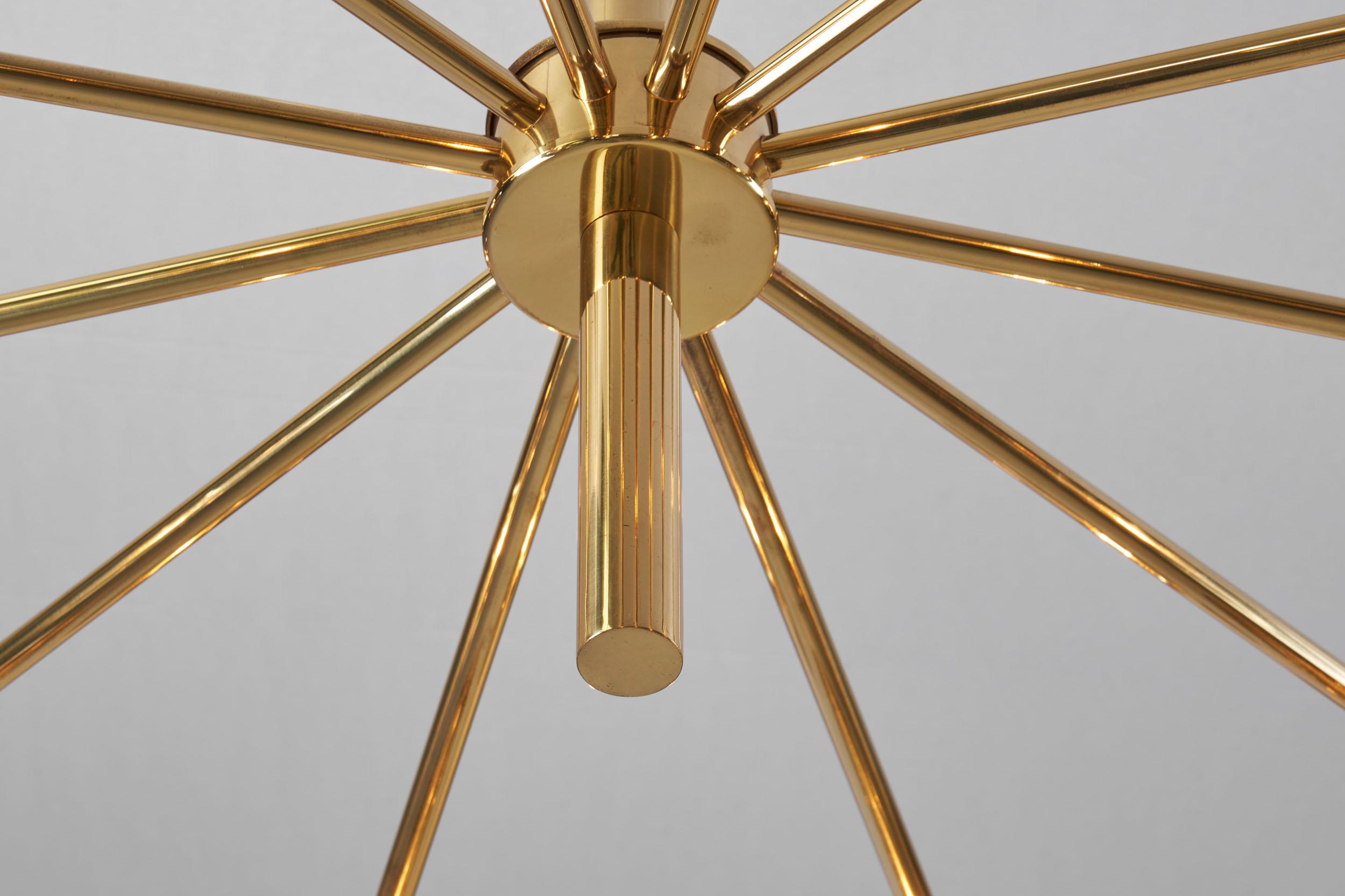 Hans-Agne Jakobsson Twelve-Light Chandelier, Sweden, 1950s For Sale 7