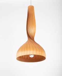 Hans-Agne Jakobsson Twisted Fir Veneer Light Fixture