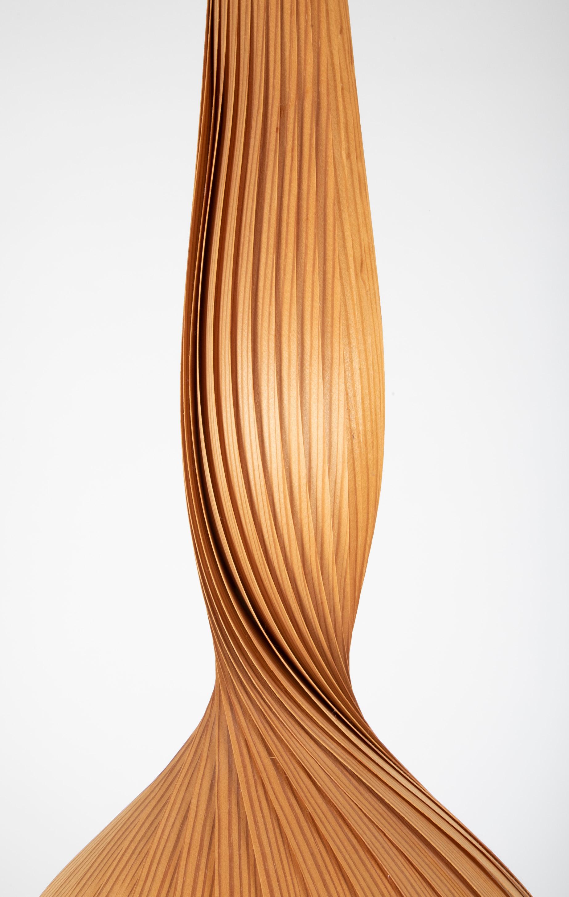 Hans-Agne Jakobsson Twisted Fir Veneer Light Fixture 3