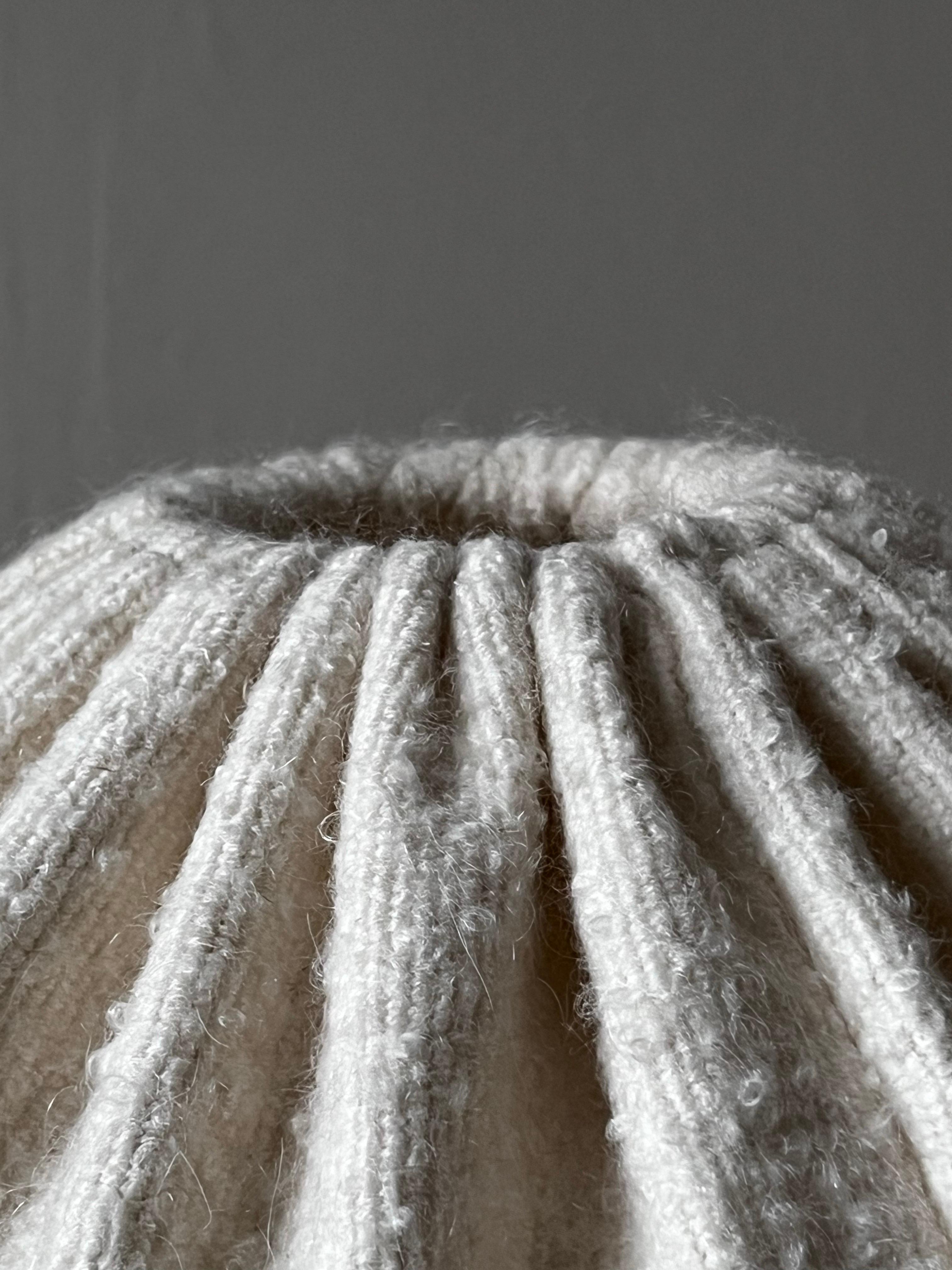 Hans Agne Jakobsson unique wool and Brass Floor Lamp new handcrafted shade 1