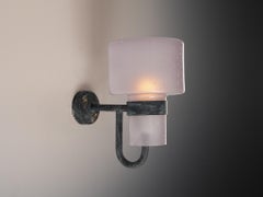 Hans-Agne Jakobsson 'V-138' Wall Light in Copper and Blown Glass